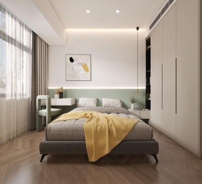 现代儿童房3D模型下载